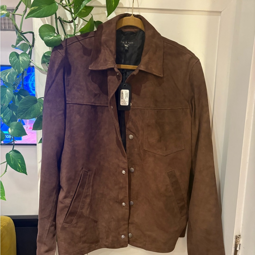 NEW rag & bone Brown Suede Jacket (Unisex - men’s small/women’s medium I’d say!)